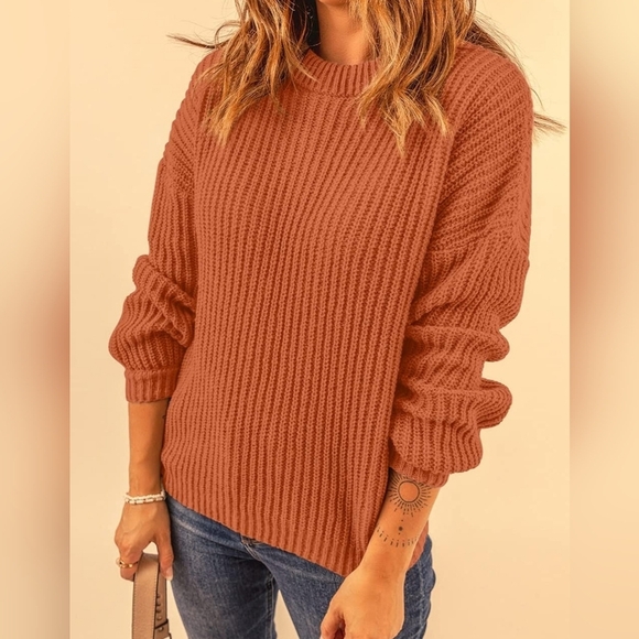 PRETTYGARDEN Sweaters - PRETTYGARDEN Women's Sweater Long Sleeve Ribbed Knit Sweater Size L